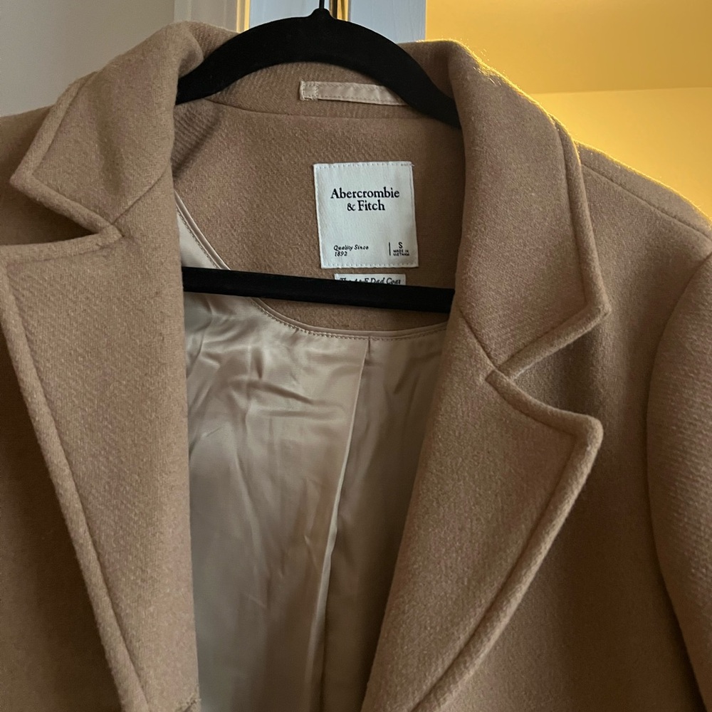 Abercrombie & Fitch Wool Blend Trench Coat - Picture 3 of 3